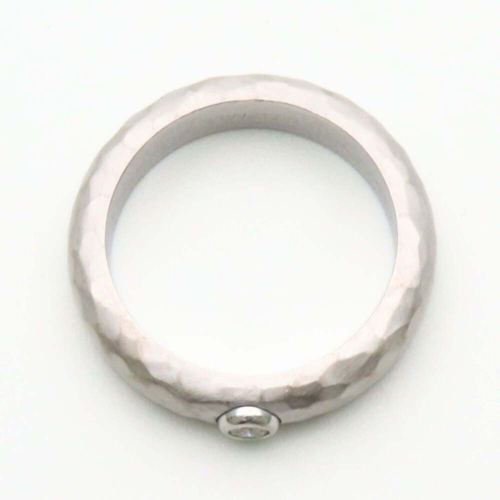 TIFFANY 18k Silver Diamond Ring - Picture 6 of 13